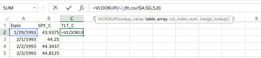 spy vlookup
